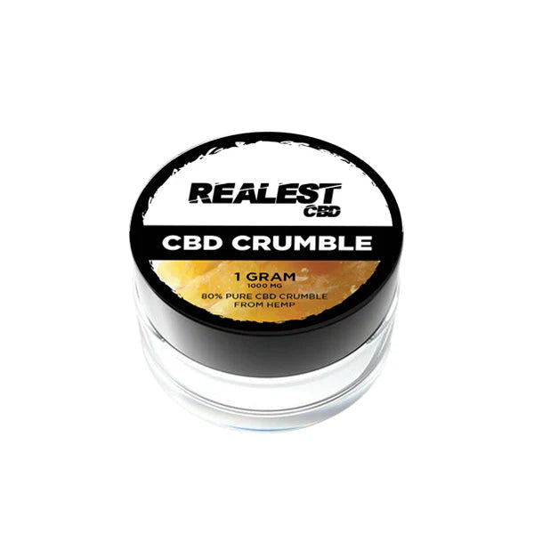 Realest CBD 1000mg 80% Broad Spectrum CBD Crumble