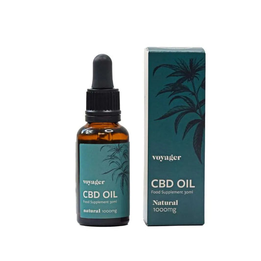 Voyager 1000mg CBD Oil 30ml - Natural Flavour