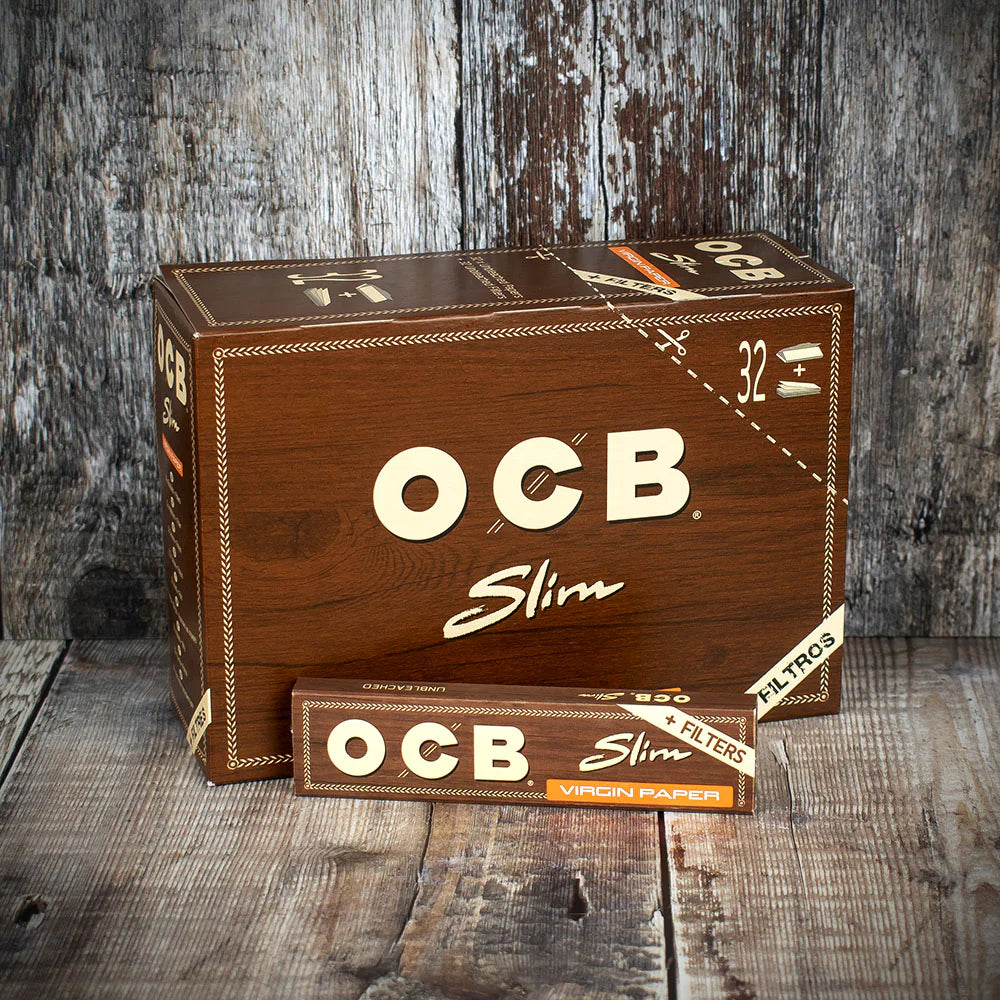 32 OCB King Size SLIM Virgin Papers + TIPS