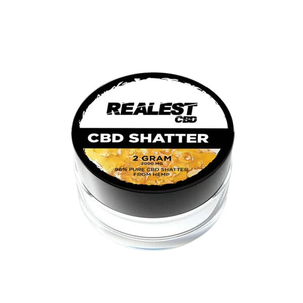 Realest CBD 2000mg Broad Spectrum CBD Shatter